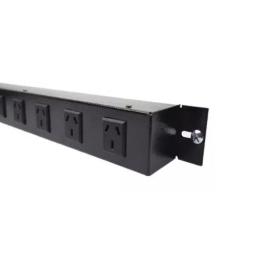 CANAL D/TENSION DE 19" 5 TOMAS PATAS PLANAS 220V.S/TERM.